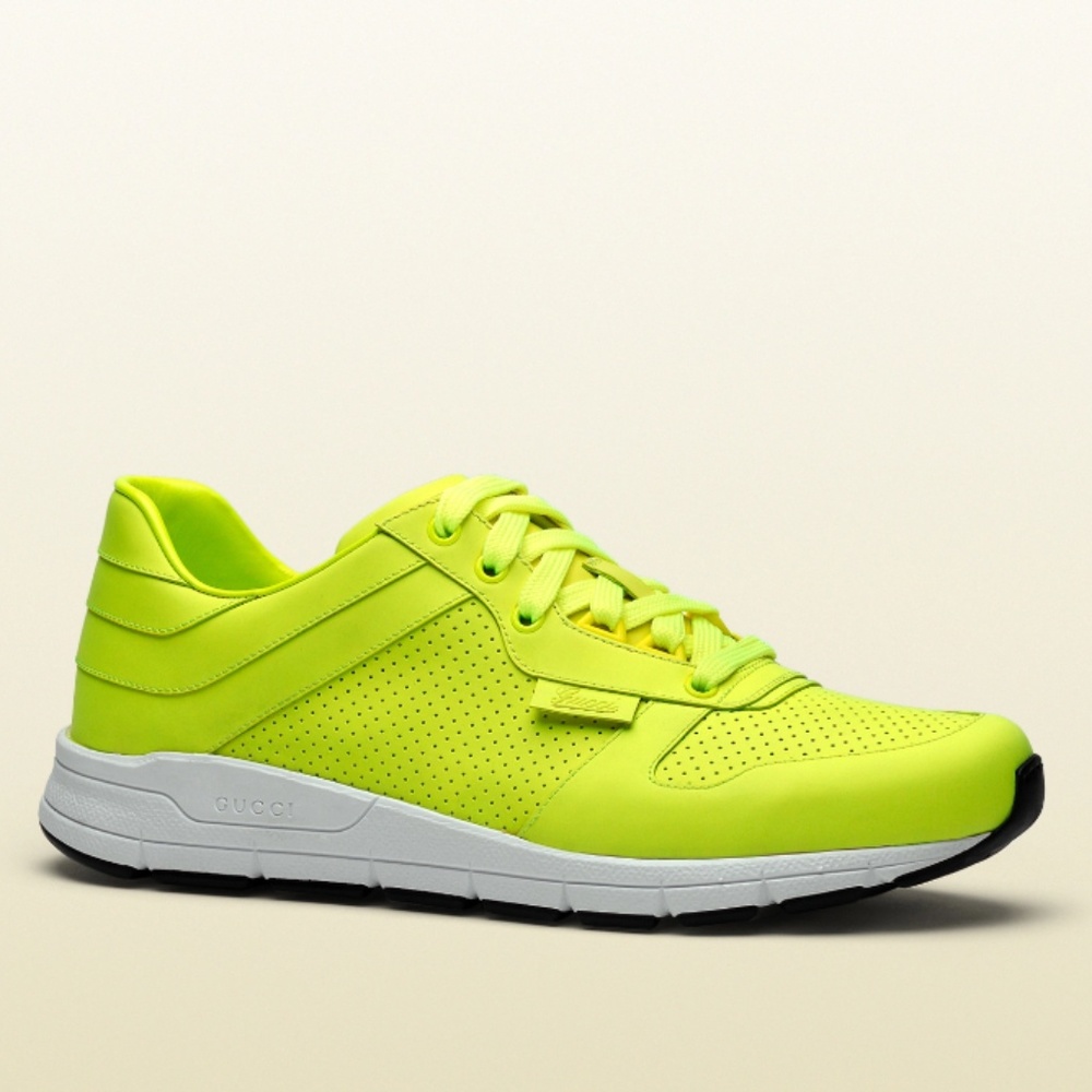 NEW Gucci Neon Lowtop Sneakers Trainers 39/8.5